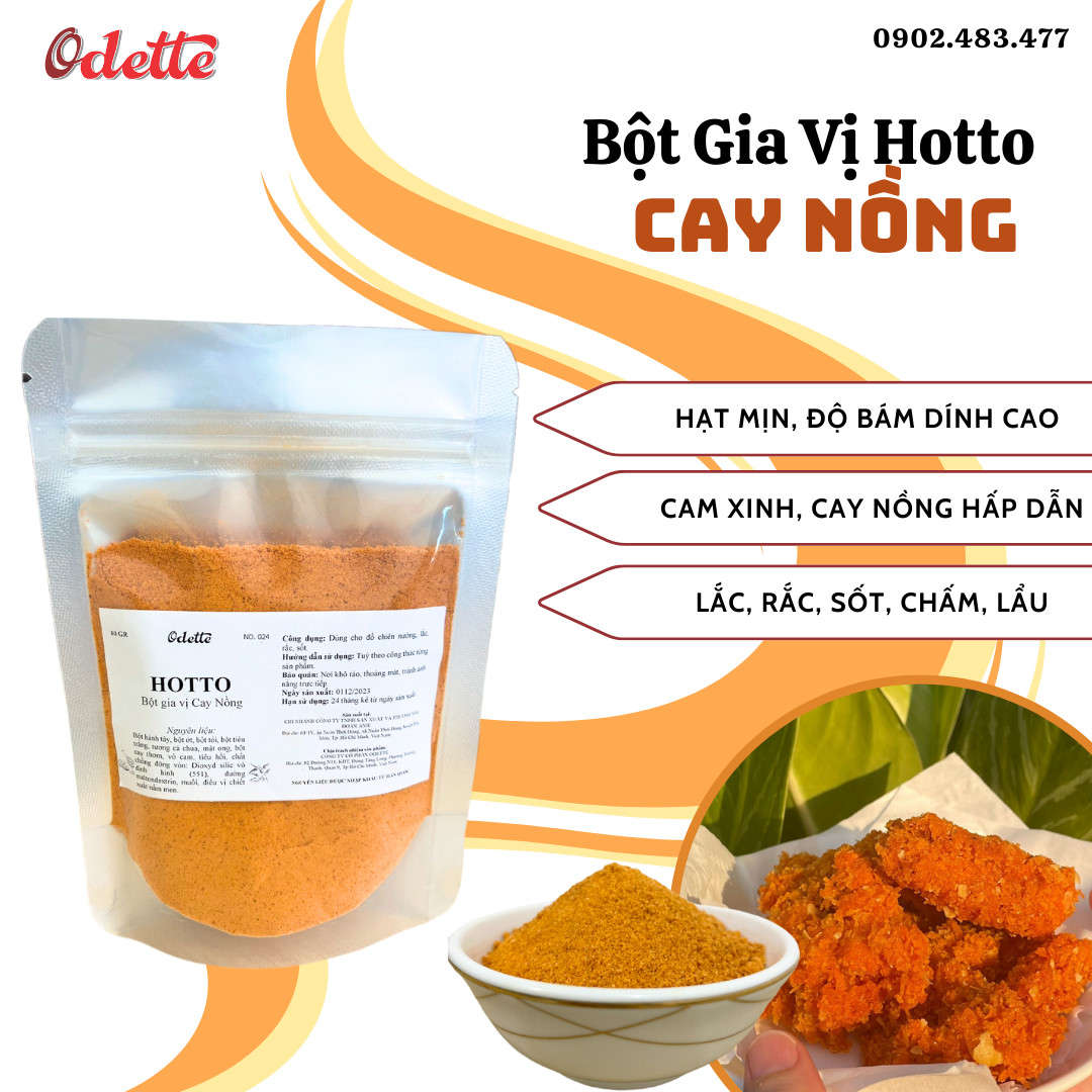 Bột Gia Vị Odette - Vị Cay Nồng hotto