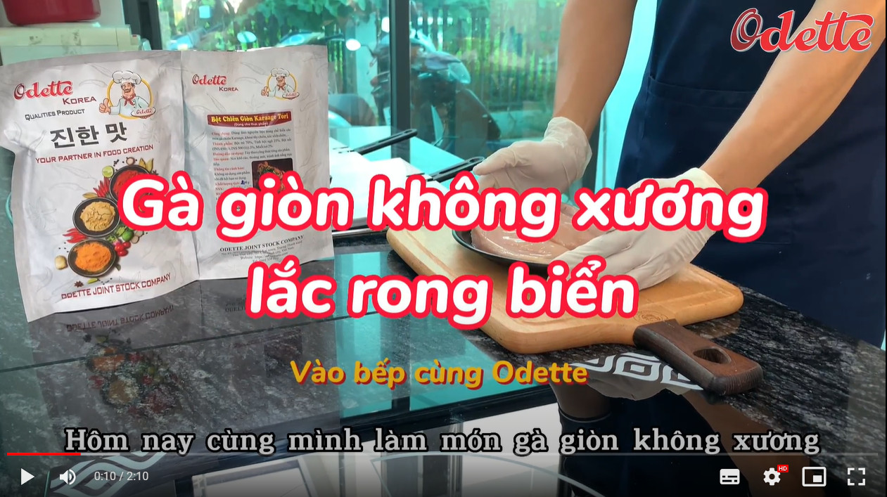 Gà giòn không xương rắc rong biển Odette