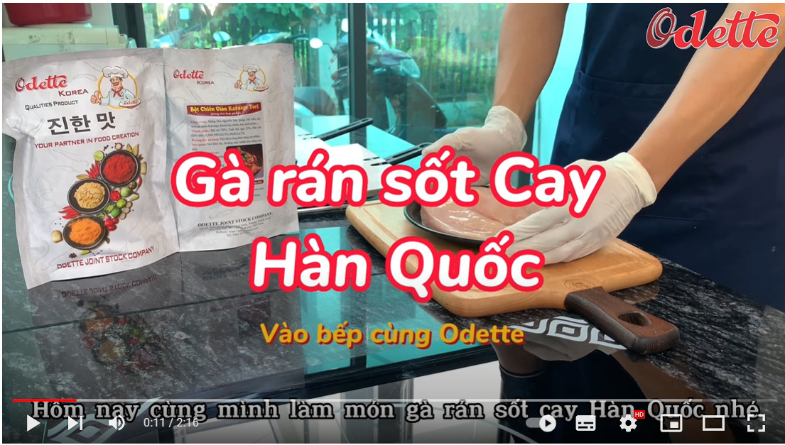 Gà rán sốt cay Hàn Quốc Odette