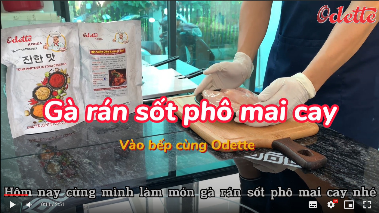 Gà sốt phô mai cay Hàn Quốc