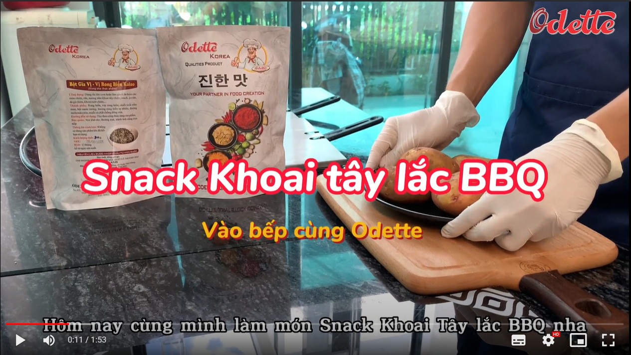 Snack khoai tây lắc BBQ