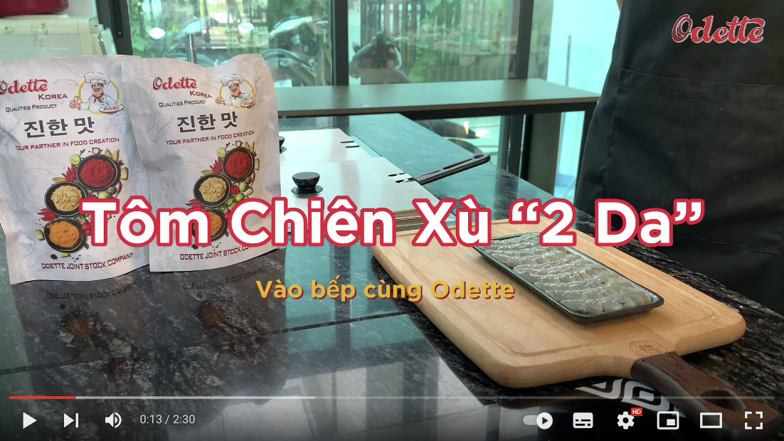 tôm chiên xù odette