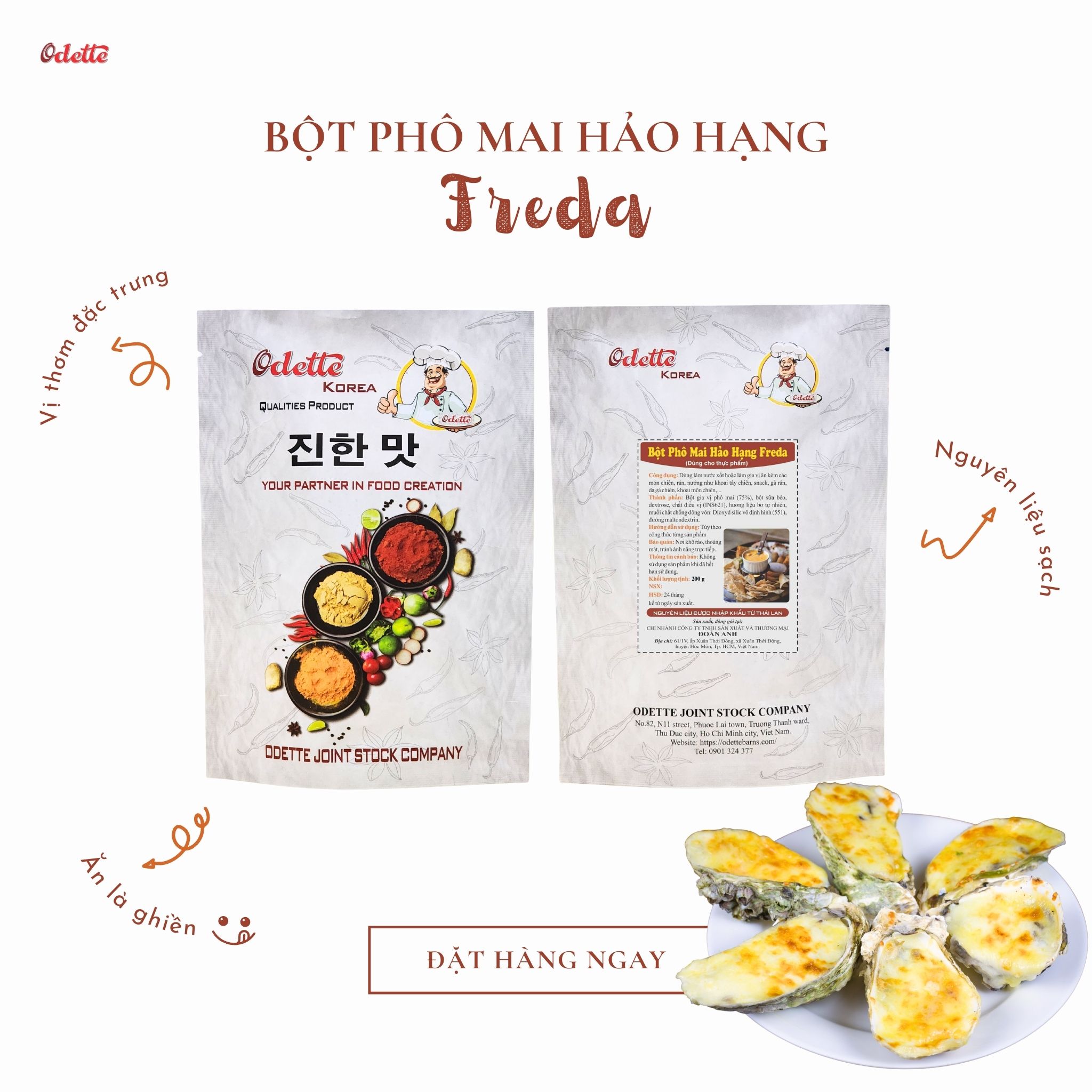 Bột Phô Mai Hảo Hạng Freda