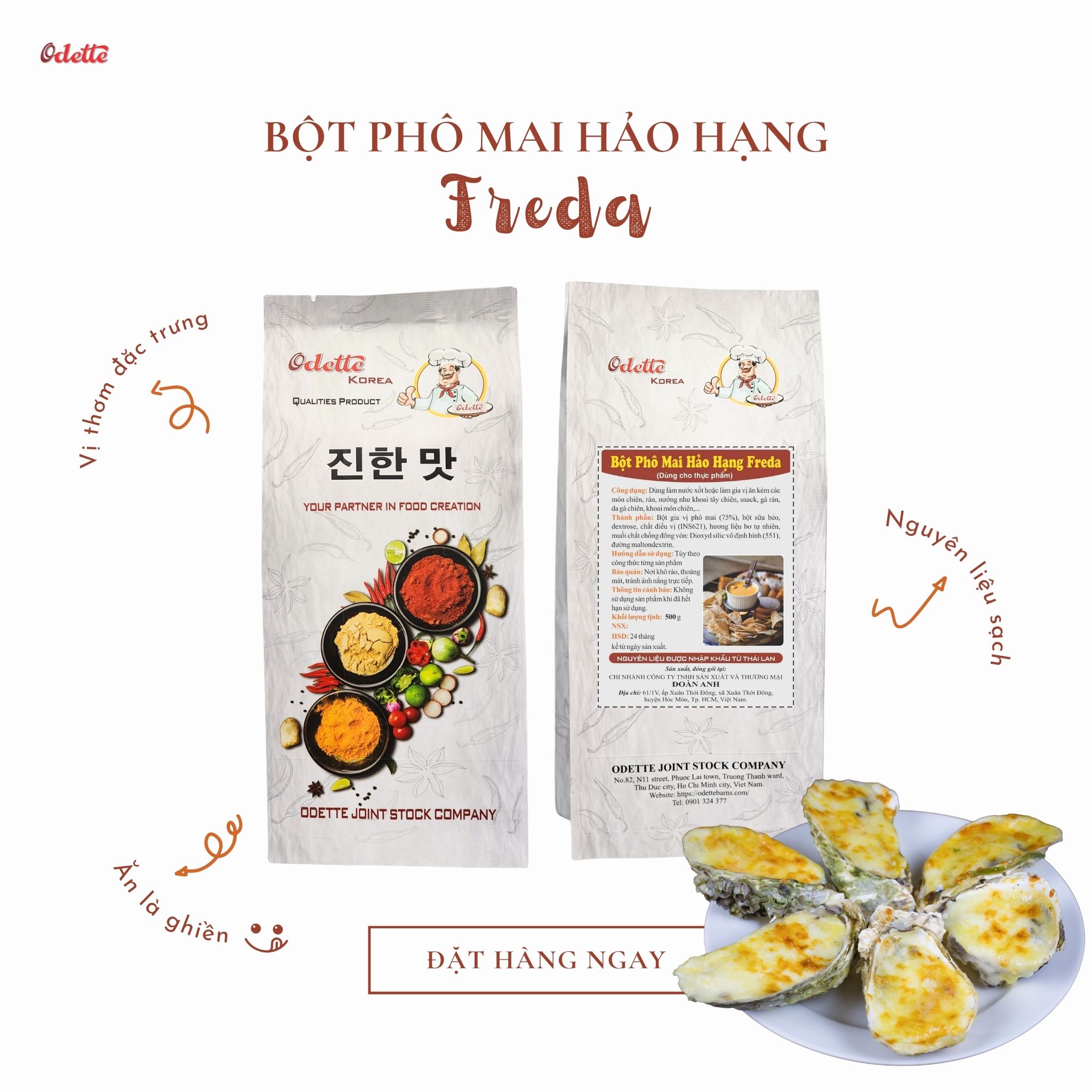 Bột Phô Mai Hảo Hạng Freda