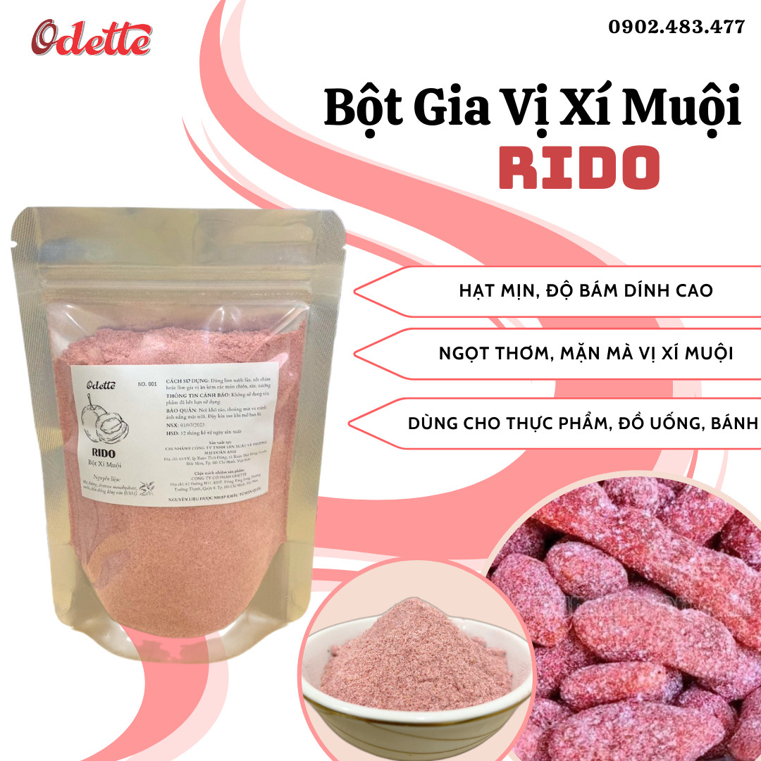 Bột Gia Vị Odette - Vị Xí Muội Thái Lan Rido